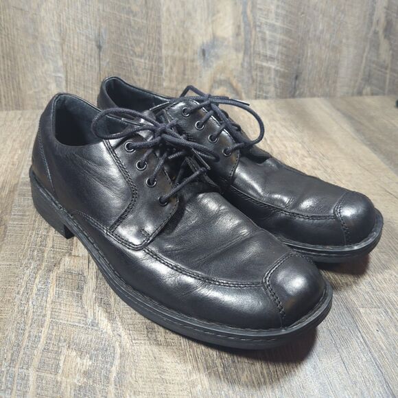 Born Linden Men’s Size 12 Black Leather M3355 Oxfords Loafers Dress Casual - Picture 1 of 14